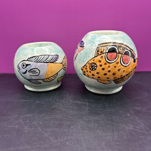 Fish candle holders