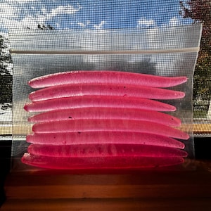 5&quot; Pink Party Senkos, 8 pack, Soft Plastic Bait, Bass Fishing