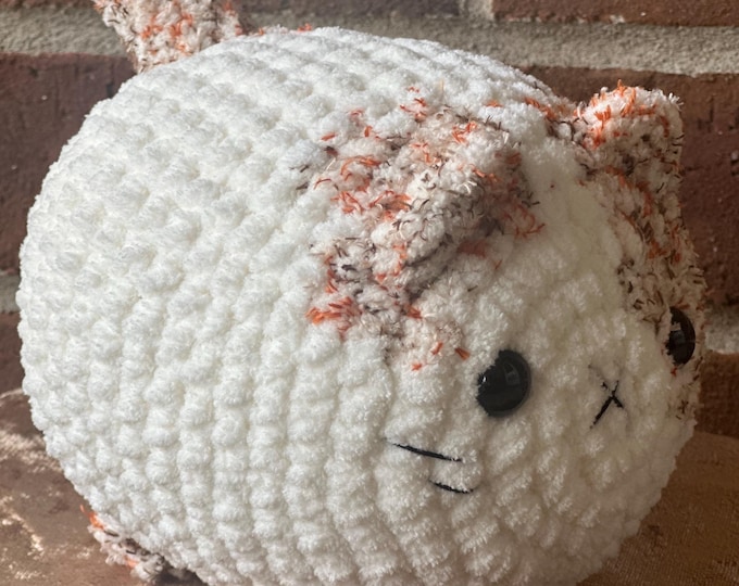 Large Crochet Loaf Cat | Handmade Amigurumi Cat Plushie | Stuffed Animal | Customizable