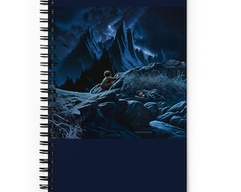 Light and High Beauty - Spiral notebook - Tolkien inspired art
