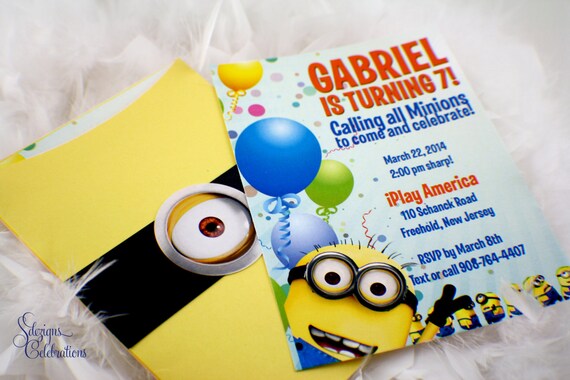 Minion Birthday Invitations Il_570xn