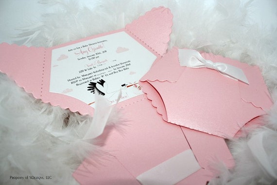 baby diaper invitations