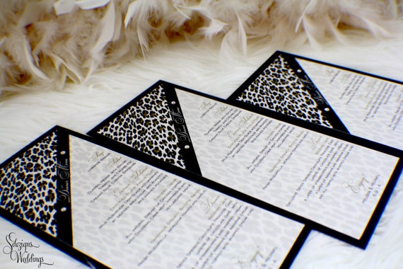 Leopard Wedding Menus Il_570xn