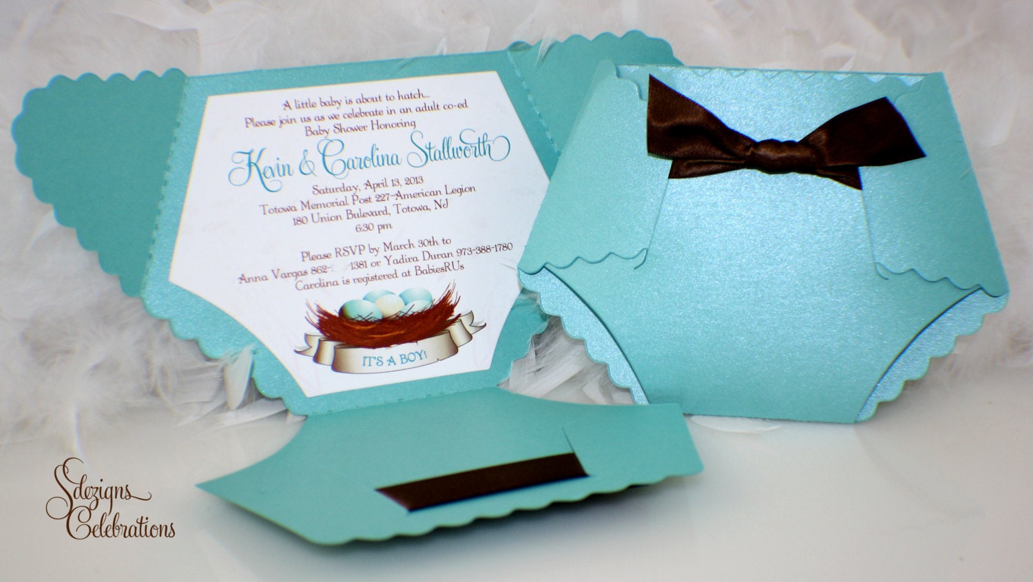 diaper invitation