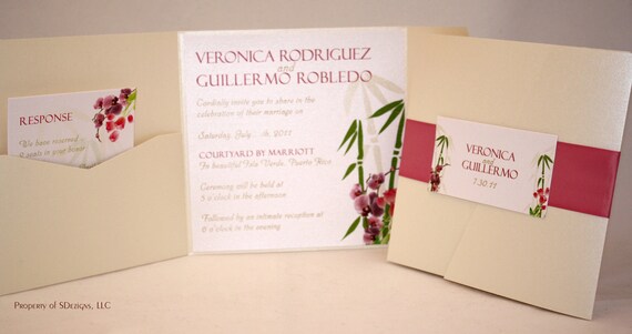 Tropical Wedding Invitation Il_570xn