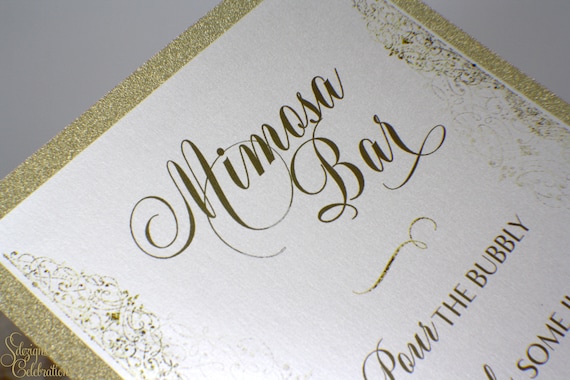 Bar Sign, Signature Drink Sign, Wedding Signs, Wedding decor, Reception Decor, Wedding Details, Drink Sign, Party sign, Glitter Il_570xn