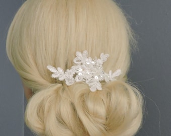 Alencon Lace Head Piece, Lace Bracelet or Add to Your Veil