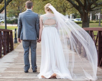 Clasico Velo de Novia Extra Ancho 275 cms