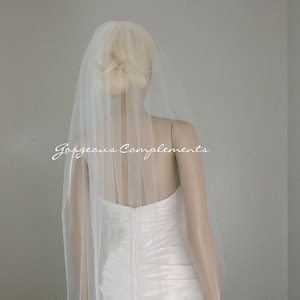 Single Tier Sheer Width 55&quot; Cut Edge