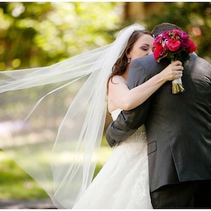 Classic Cut Edge 72&quot; Standard Width Simple Veil,Wedding Veil,Bridal Veil
