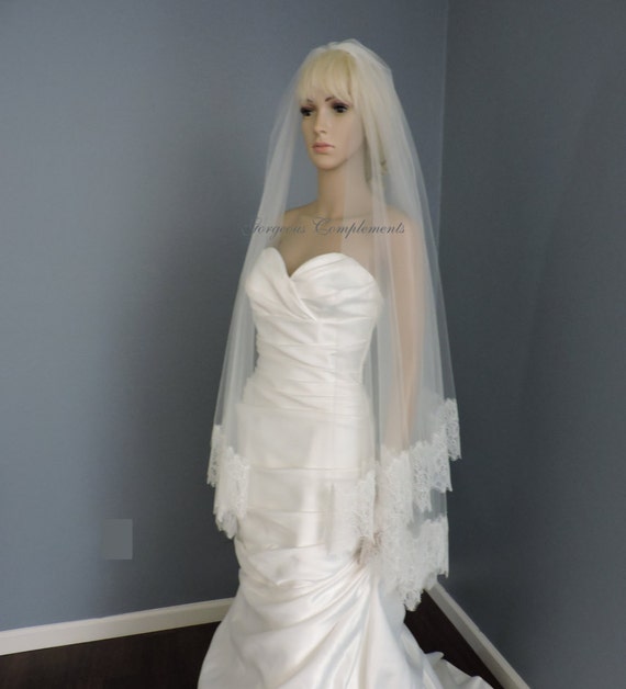 Chantilly Style Wedding Veil