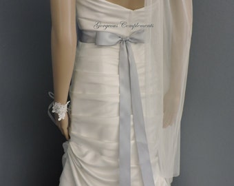 Double Sided Satin Bridal Sash - 1 1/2 Inch Ribbon