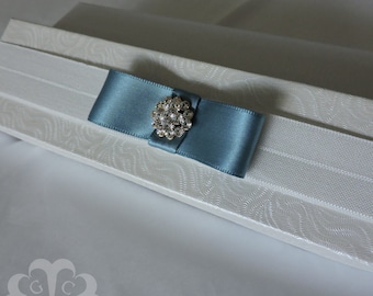 Something Blue Bow and Sparkle Wedding Garter