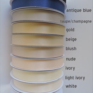 Satin Ribbon Samples Set - Choose Colors