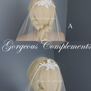 Sweetness Single Tier Satin Rattail Edge Wedding Veil Cascade 33 Waist Length, Bridal Veil image 6