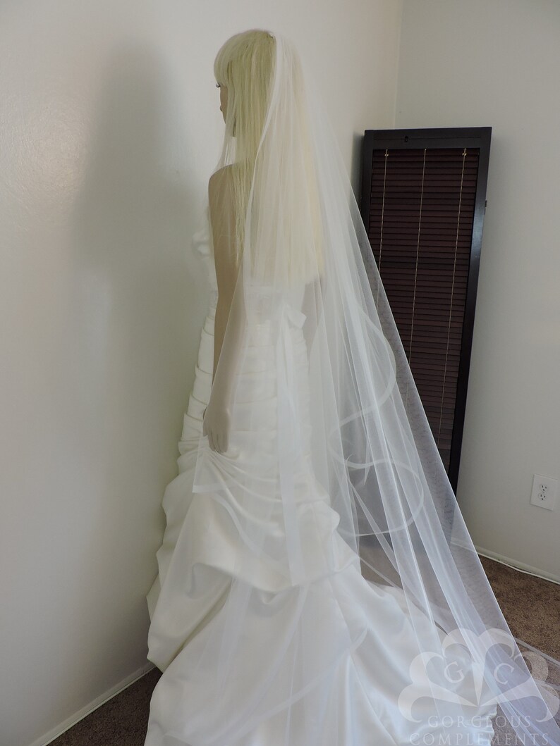 Single Tier Horsehair Trim 5/8 or 1/4 Wedding Veil Bridal Etsy