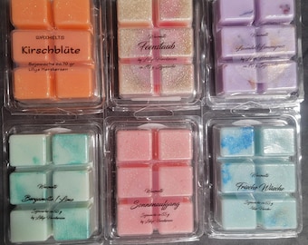 Handgemachte Duftmelts aus Sojawachs, vegan, Wax Melts, Duftwachs, Schrankduft, verschiedene Duftrichtungen, Aromatherapie