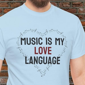 Music Love Unisex Tee, Musician Shirt, Gift for Music Lover, Heavy Cotton Band T-Shirt, Music Festival Apparel