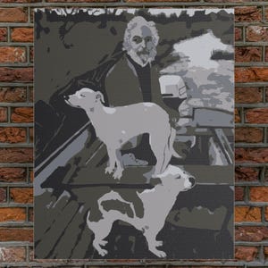 Sztuka ścienna na płótnie, płótno satynowe naciągnięte na tkaninę, obraz z filmu „Chłopcy z ferajny” — wektor, wystrój domu, sztuka filmowa, plakat gangsterski, wydruk mafii, życie