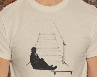 Camiseta unisex Skateboarding Vibes, regalo para skaters, camiseta divertida para skaters, camiseta para amantes del skate, ropa para skaters