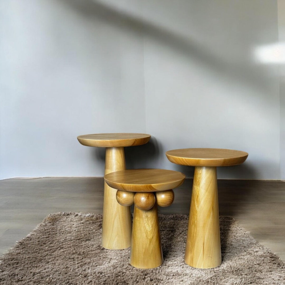 Image showcasing Natural Home Decor, Side Table, Wooden End Table, Design Coffee Table ...