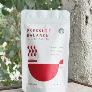 Pressure Balance Tea - Keep! Circulation! 9 Superherbs, Wellness Tea Blend, Strong Taste, Heart Functional Tea, Caffeine Sugar Free, Non-GMO
