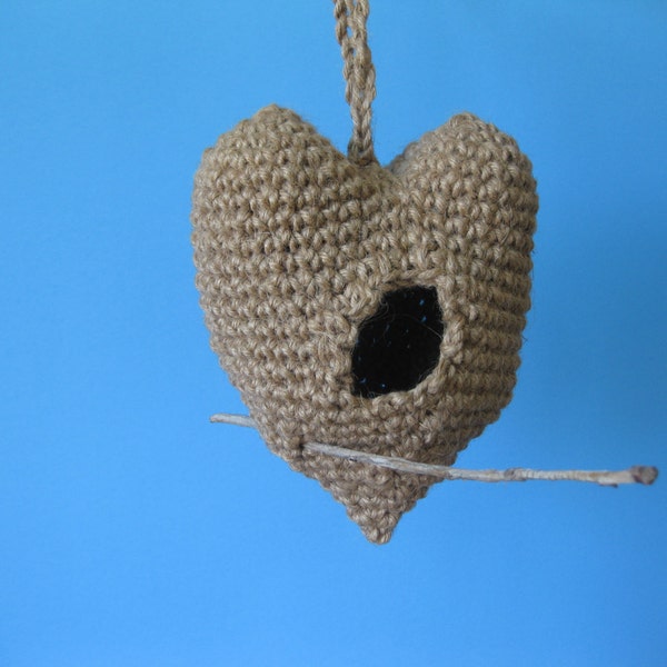 Love Nest Birdhouse Crochet Pattern