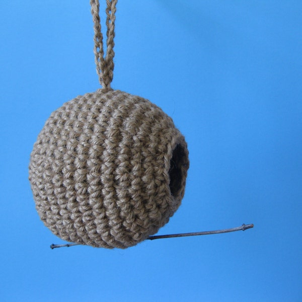 Spherical Birdhouse Crochet Pattern