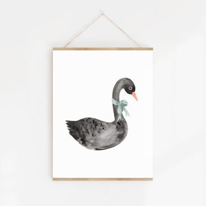 Black Swan Art Print 8X10 image 1