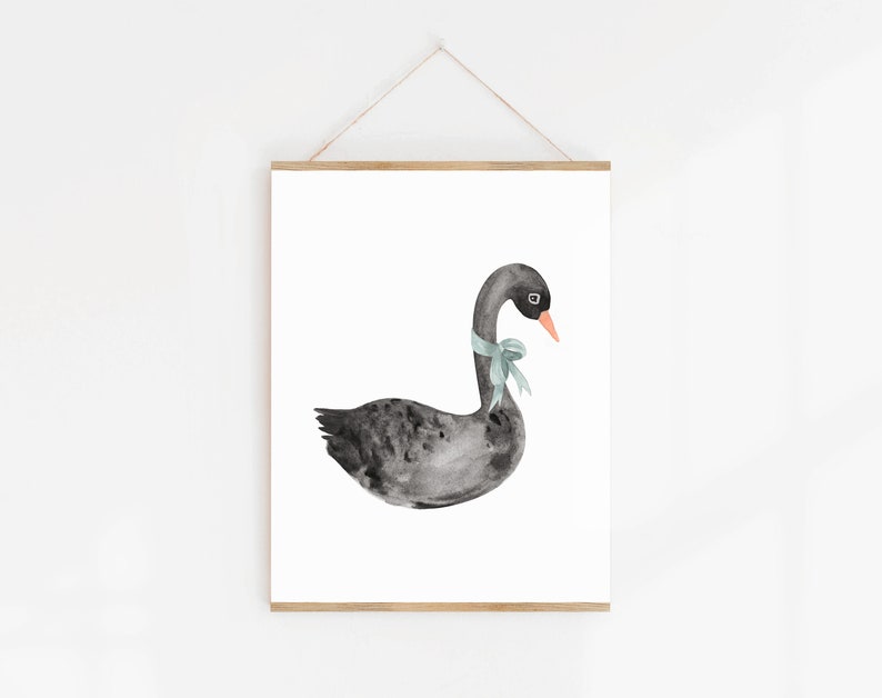 Black Swan Art Print 8X10 image 1