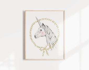 Unicorn Art Print - 11x14