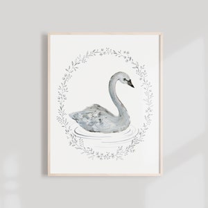 Swan Art Print - 11x14, 8X10
