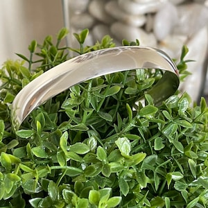 Sterling Silver Domed Cuff Bracelet High Polished