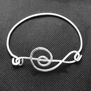 Pulseira de clave de sol, pulseira de nota musical, presente para músico