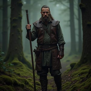 Medieval Forest Ranger Leather Outfit | Brown Fantasy Costume Vest | Renaissance Archer Apparel | Cosplay LARP Gear | Genuine Leather Vest