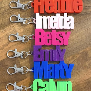 Porte-clés prénom personnalisé de qualité, articles de fête, cartable, rentrée des classes, cadeau de fête, sac de fête, cadeau de Noël, école