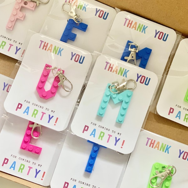 Brick Style Keyring - Party Favours - Part Bags - Back to School Gifts - Christmas Gifts