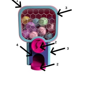 Gashapon-machine, speelgoedcapsule, beloningssysteem, marktkraam, automaat afbeelding 7