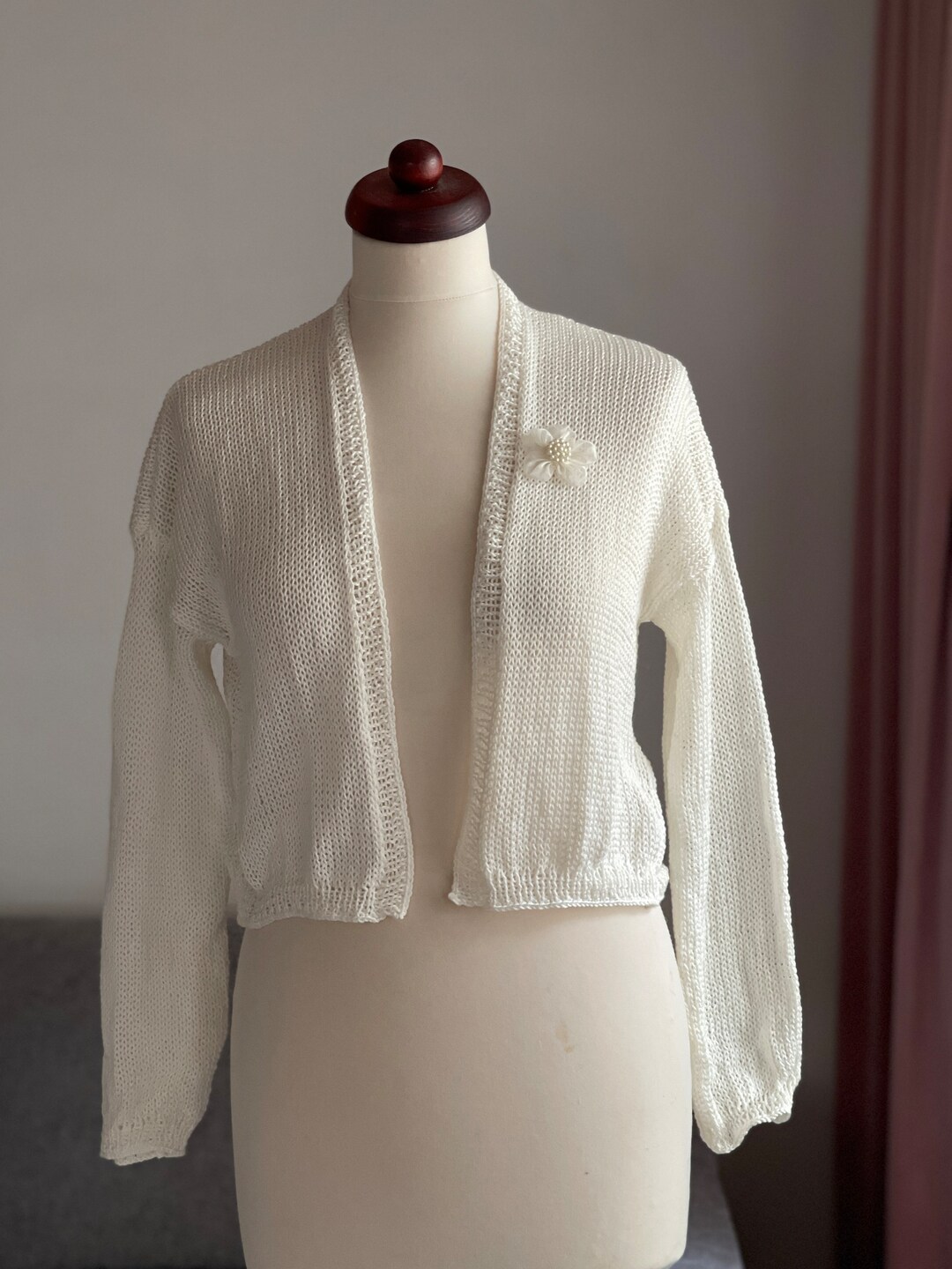 Braut Bolero Jacke Creme Braut Bolero, Jacke, Stola, Hochzeit - Main Image
