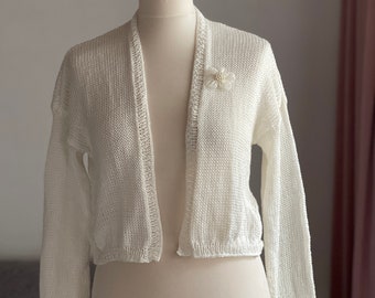 Be Joy Strickjacke Braut Ivory Braut Bolero, Jacke, Stola