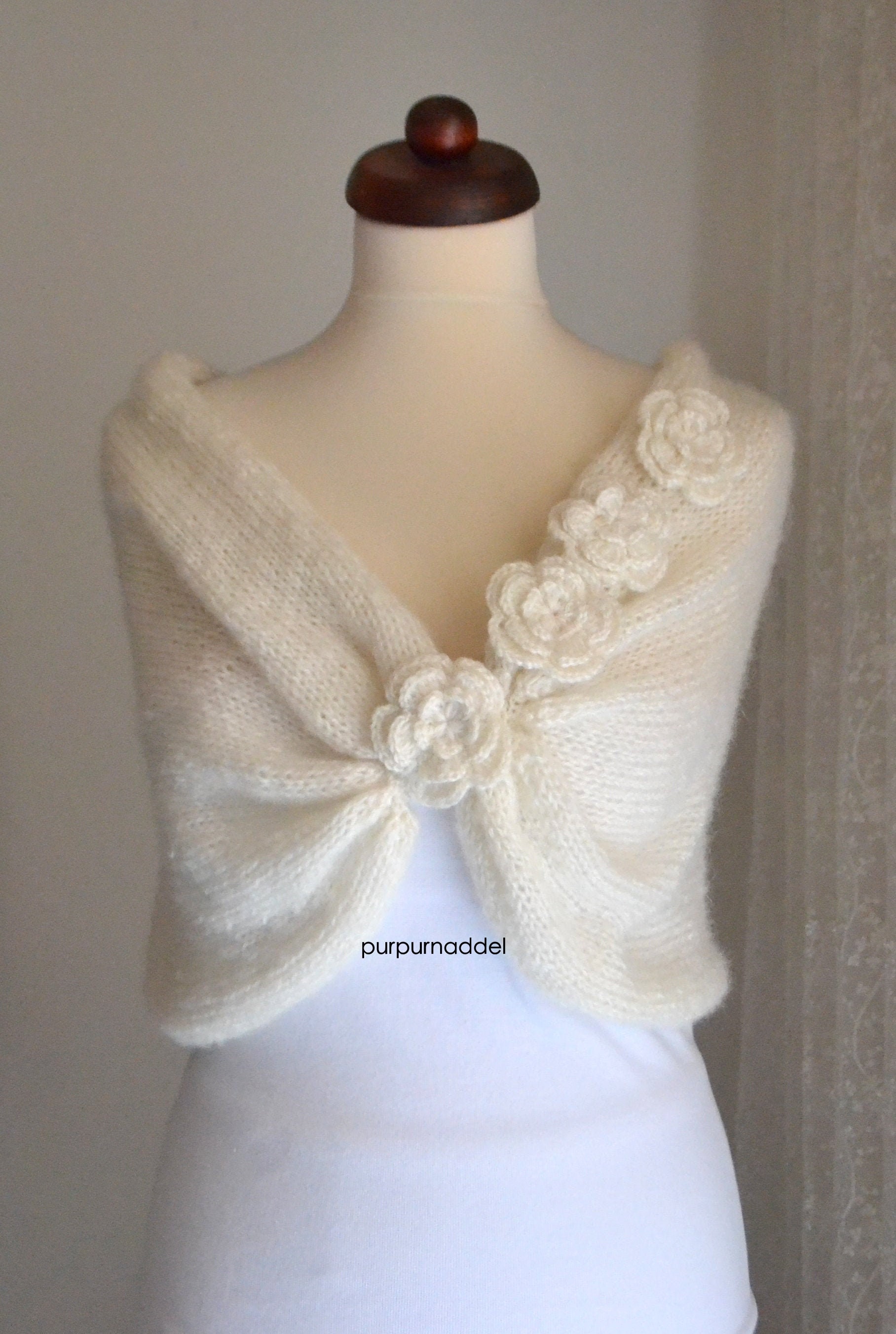 knitted cape shawl