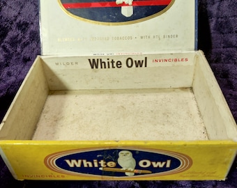 Vintage White Owl Invincibles Cigar Box
