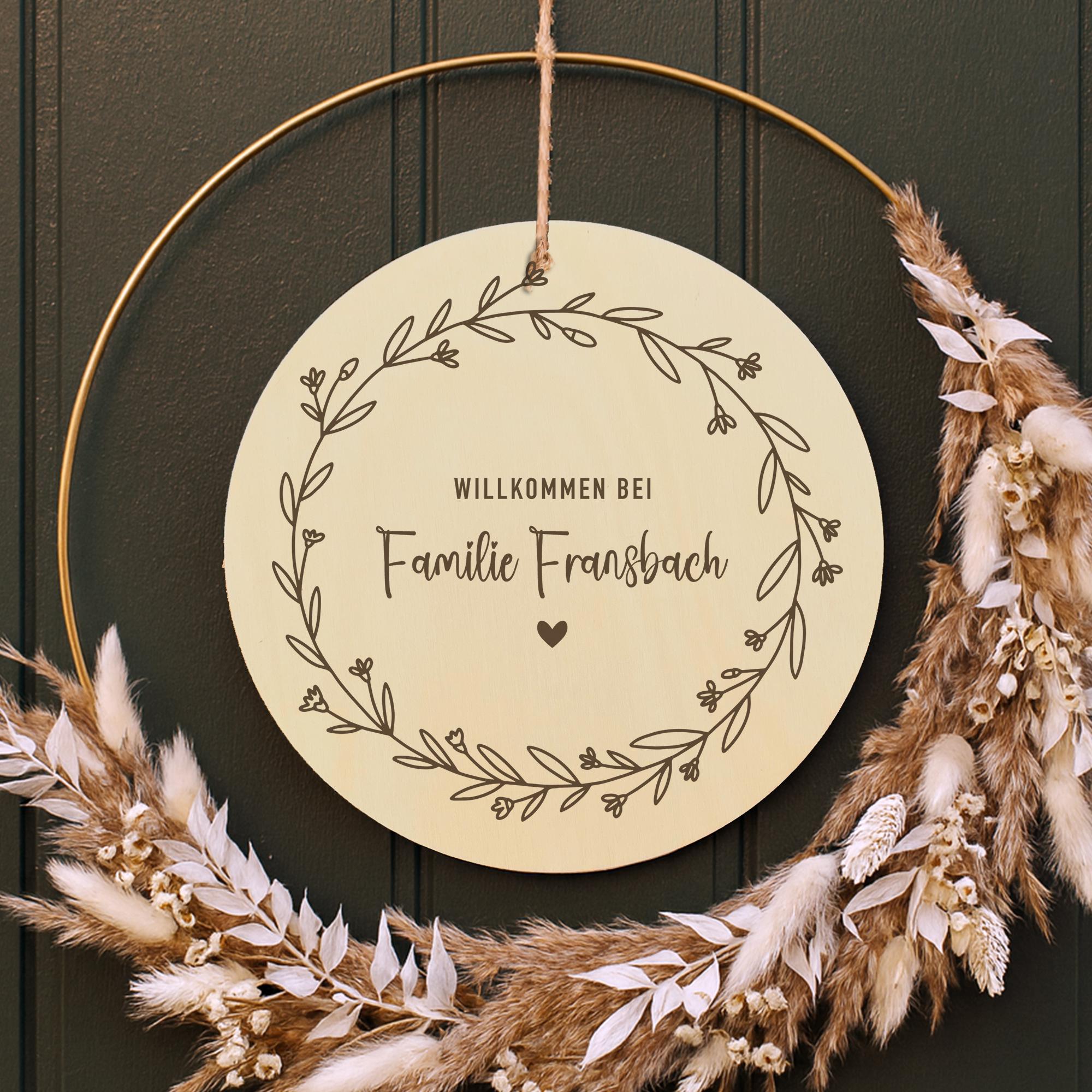 Lustiges Willkommensschild Aus Holz Für Die Haustür | 30,5x15,2 Cm, Rustikaler Bauernhausstil – Perfekt Als Geschenk Oder Deko