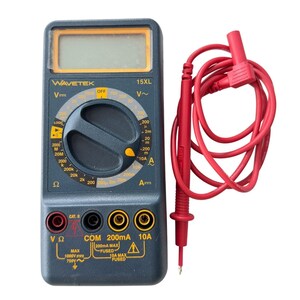 Wavetek 15XL Digital Multimeter Handheld Tester with Lead and Manual