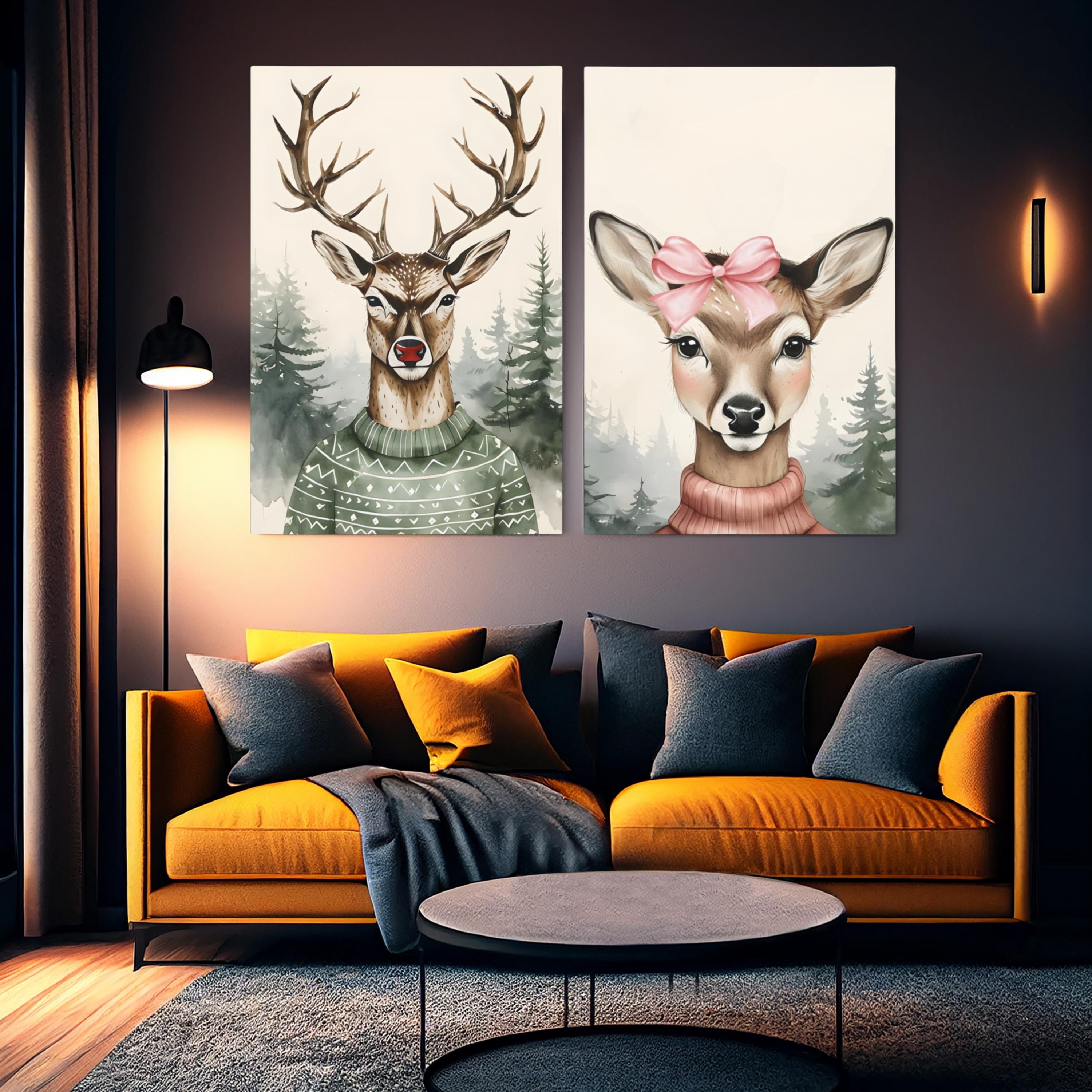Canvas Stretched, Rudolph All Grown up Print Art Part of Rudolph ...