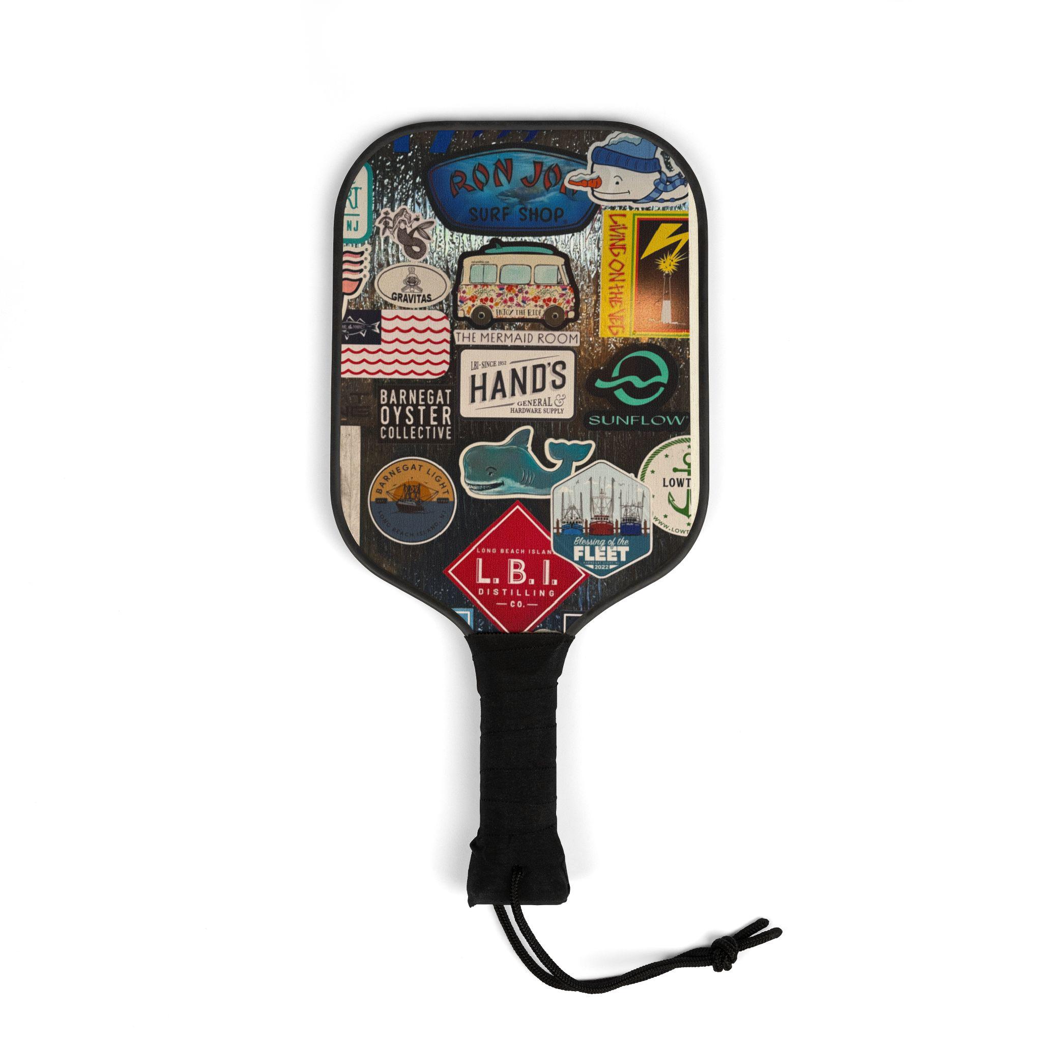 Vintage Map Pickleball Paddle Set - Perfect Gift for Sports Lovers