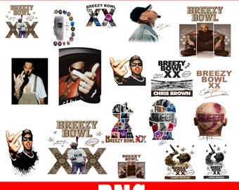 Chris Brown Breezy Bowl Tour PNG-paket | 82 fanart-designer