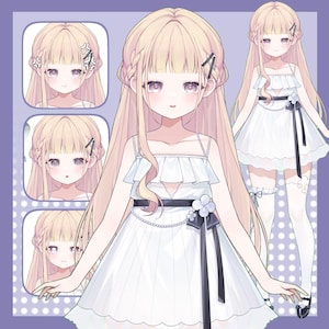 Vtuber Live2D Premade personnalisable | Modifiable et montage | Personnalisé