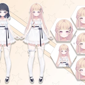 Customizable Live2D Premade Vtuber | Editable & Rigging | Customized