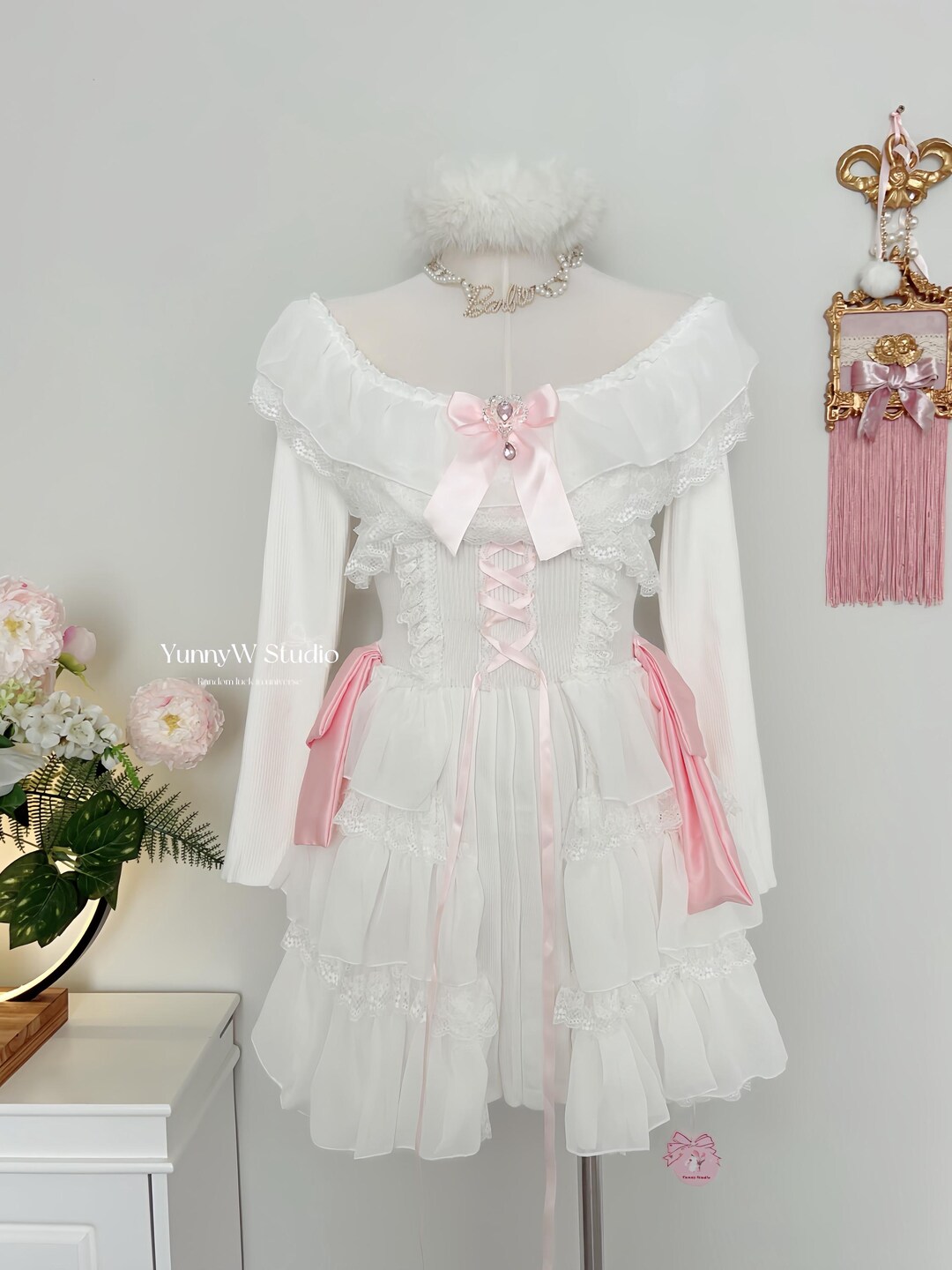 Robe Hello Kitty En Polaire Blanche Style Lolita Kawaii - Sans Manches, Taille Unique, Neuf Sans étiquettes